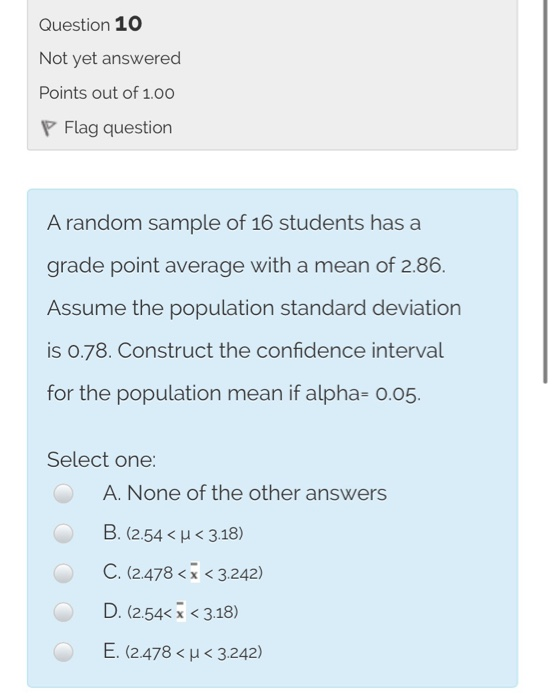 Solved Question 10 Not yet answered Points out of 1.00 P | Chegg.com