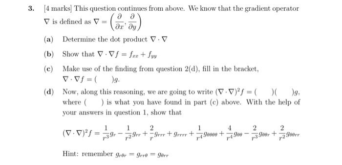 Solved [4 marks] This question continues from above. We know | Chegg.com