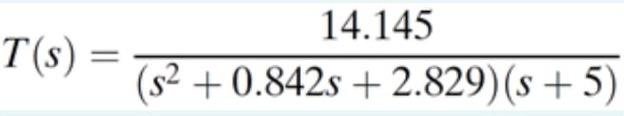 Solved Find the percent overshoot, settling time, rise time | Chegg.com