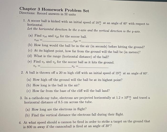 Solved Chapter 3 Homework Problem Set Directions: Record | Chegg.com