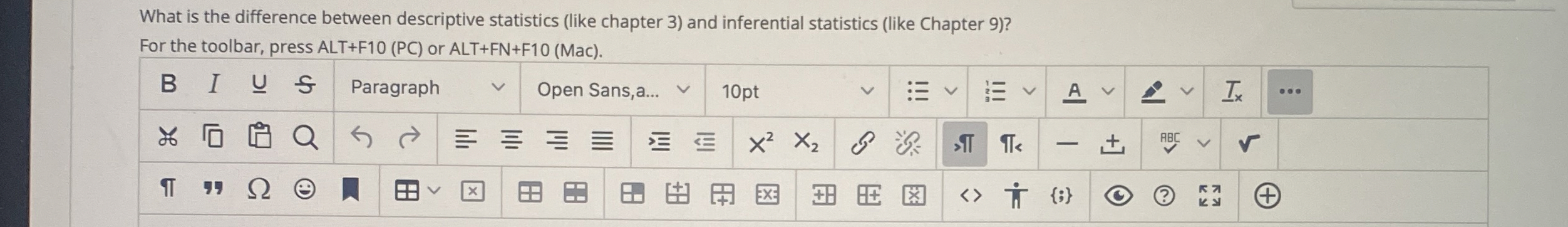 Solved What is the difference between descriptive statistics | Chegg.com