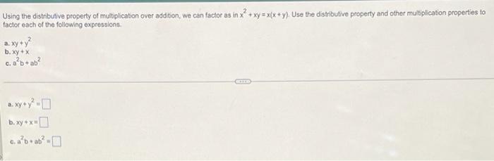 Solved Using The Distributive Property Of Multiplication | Chegg.com