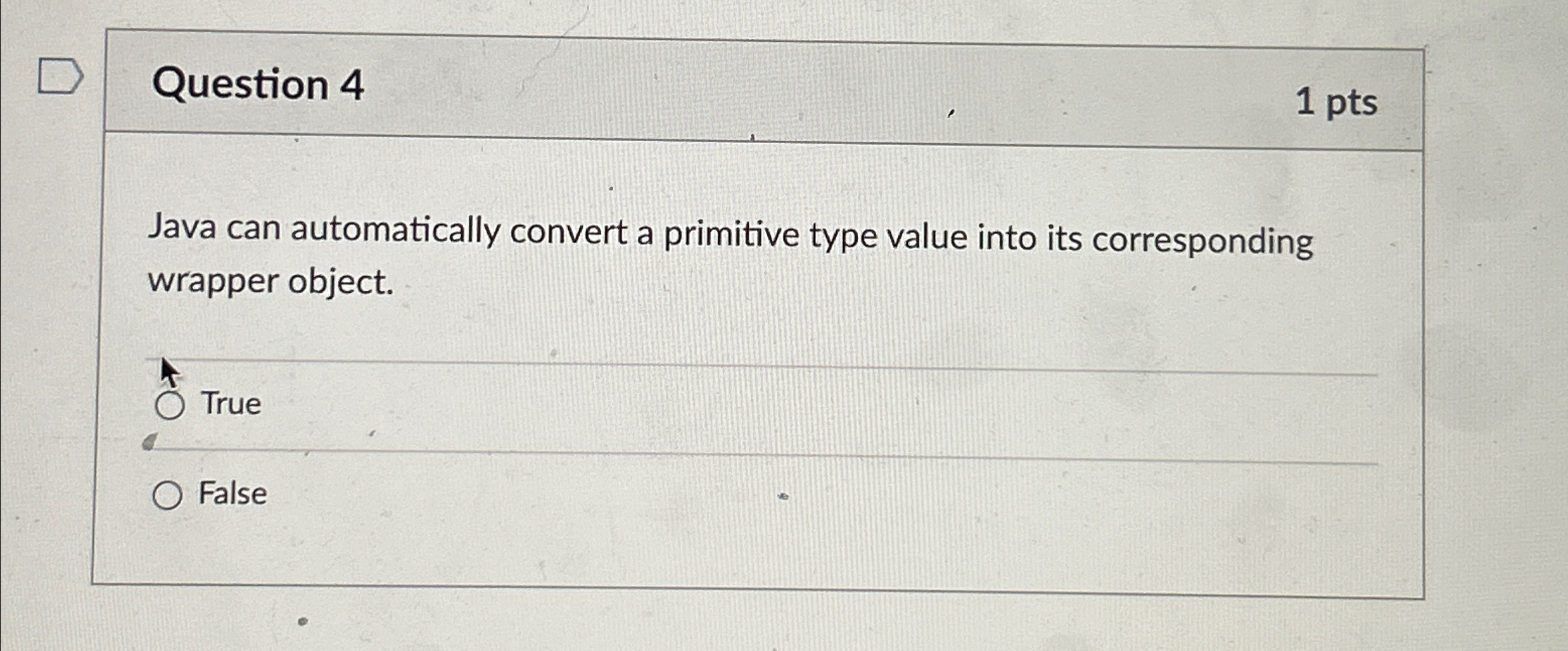 Solved Question 41 ﻿ptsJava can automatically convert a | Chegg.com