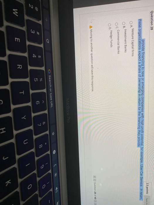 Solved Question 31 of 40 Question 31 Save Answer The higher | Chegg.com