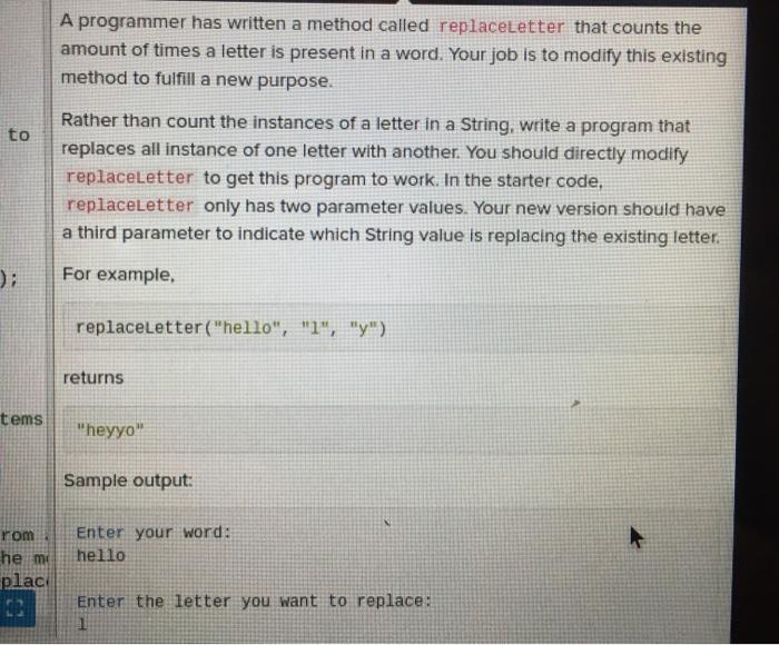 Solved please write a code that accomplishes the task that | Chegg.com