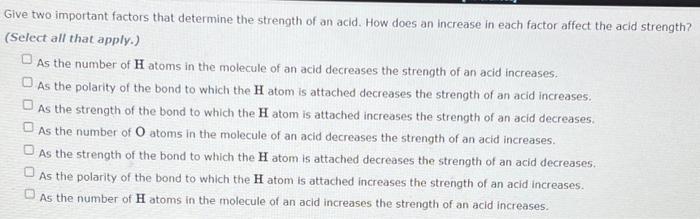 Solved Give two important factors that determine the | Chegg.com