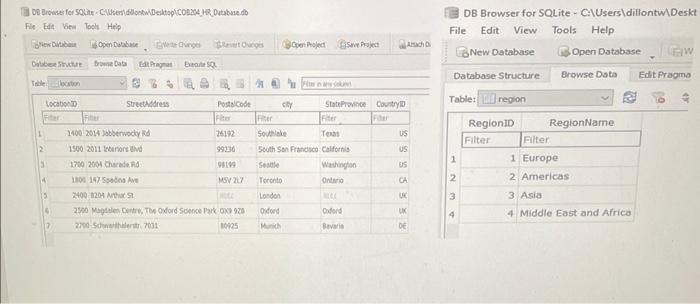 Solved To complete this Database Project, write a query for | Chegg.com
