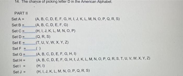 Solved Probability Exercise Chapter 4a Parti 1 The Chance Chegg Com