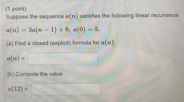 Solved Please solve and show how you got all your solutions. | Chegg.com