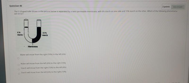 Solved Question Points The U Shaped Tube Shown In The Chegg Com