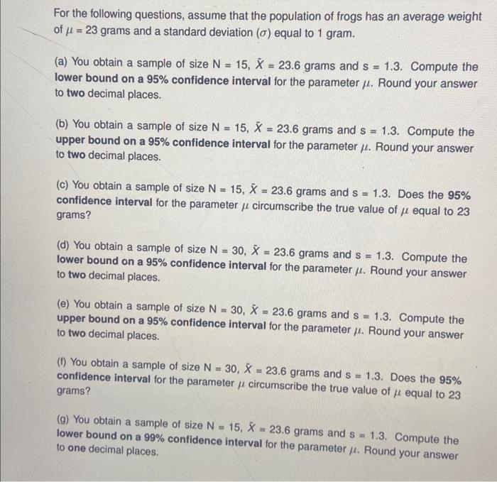 Solved For the following questions assume that the | Chegg.com