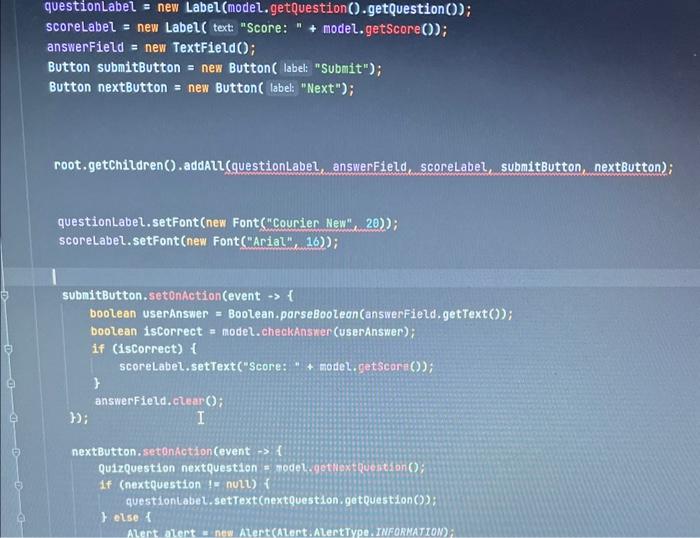 Solved Java (put your CODE)Can you fix this, it shows error | Chegg.com