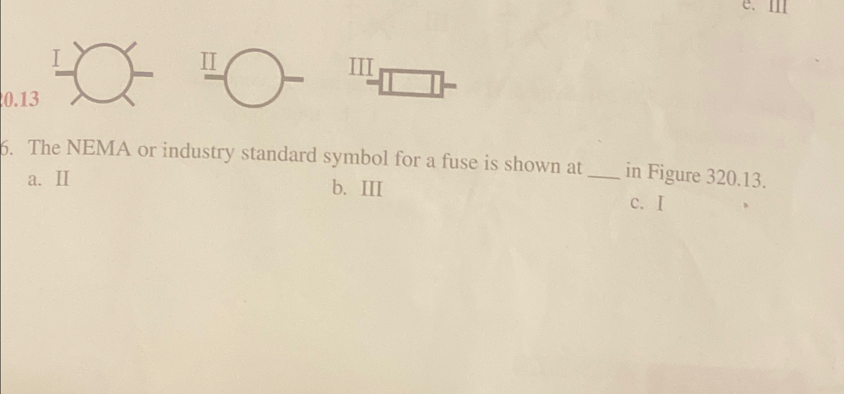 Solved 0.136. ﻿The NEMA or industry standard symbol for a | Chegg.com