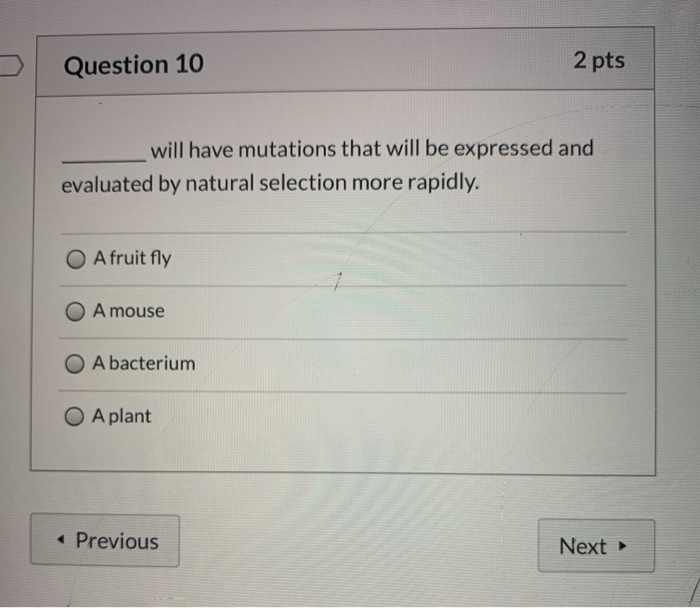 Solved Question 10 2 pts will have mutations that will be | Chegg.com
