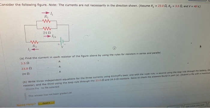 Solved Consider The Following Figure. Note: The Currents Are | Chegg.com