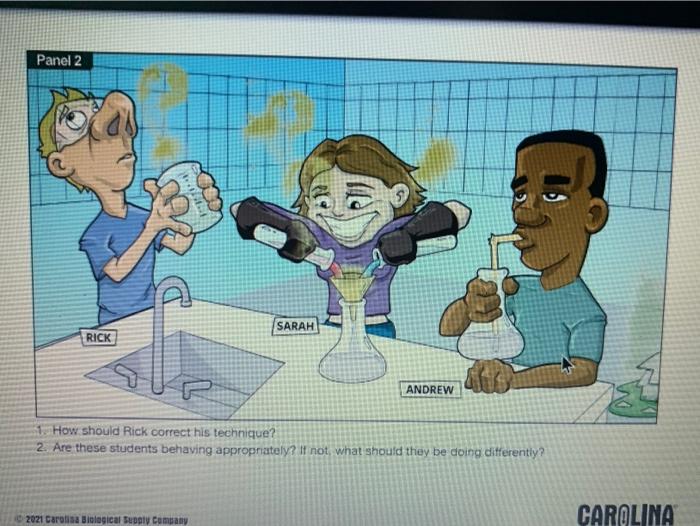 Solved Answers: Panel 1: 1. List 2 unsafe activities | Chegg.com