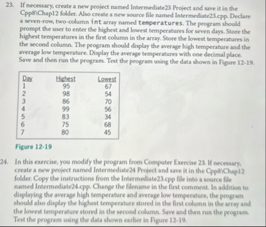 Solved 24. ﻿In this exercise, you modify the program from | Chegg.com