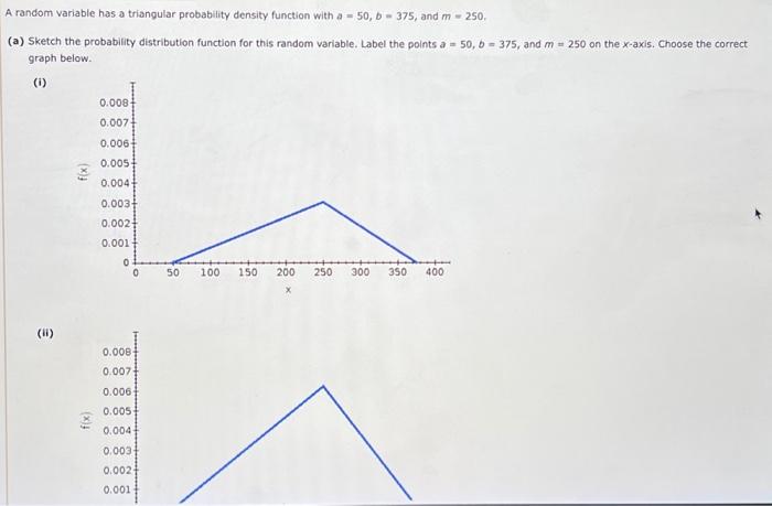 Solved A Random Variable Has A Triangular Probability | Chegg.com