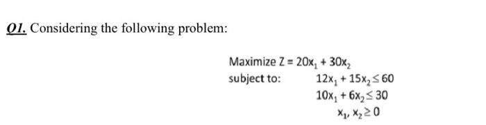 Solved determine the dual problem and the optimal solution | Chegg.com