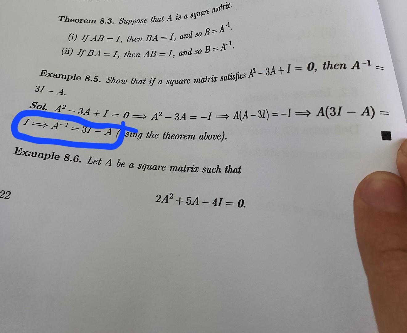 Solved Show that (2A−I)−1=A+3I. Sol. | Chegg.com