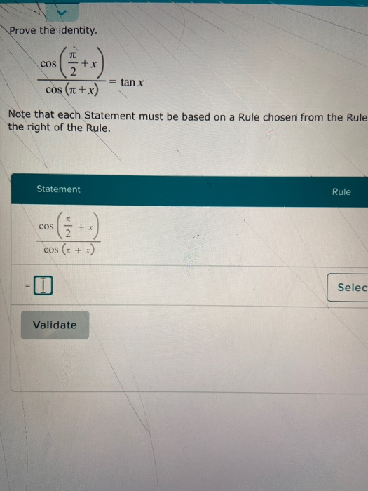 Solved Prove The Identitynote That Each Statement Must Be | Chegg.com