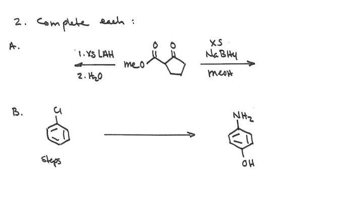Solved 2. Complete Each: A. B. Steps | Chegg.com