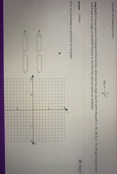 Solved Consider the following function. s(x) Step 2 of 2: | Chegg.com