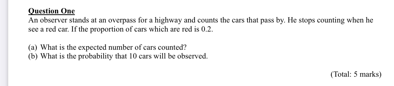 Solved by an EXPERT Question OneAn observer stands at an overpass for a ...