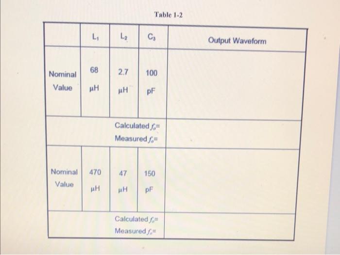 Solved Simulation II Hartley Oscillators Figure LHartley
