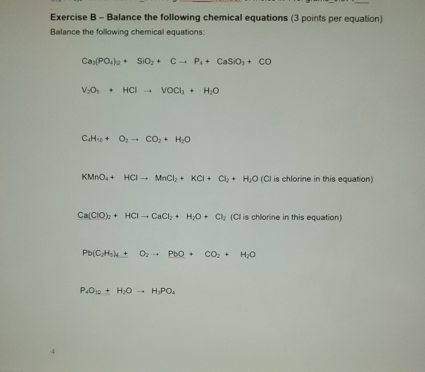 chemical equation balancer casio