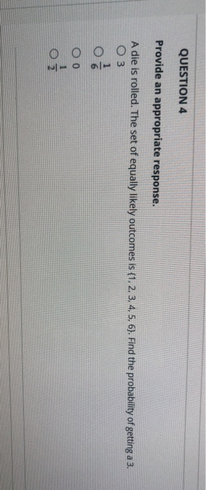 Solved QUESTION 2 Provide an appropriate response. The | Chegg.com