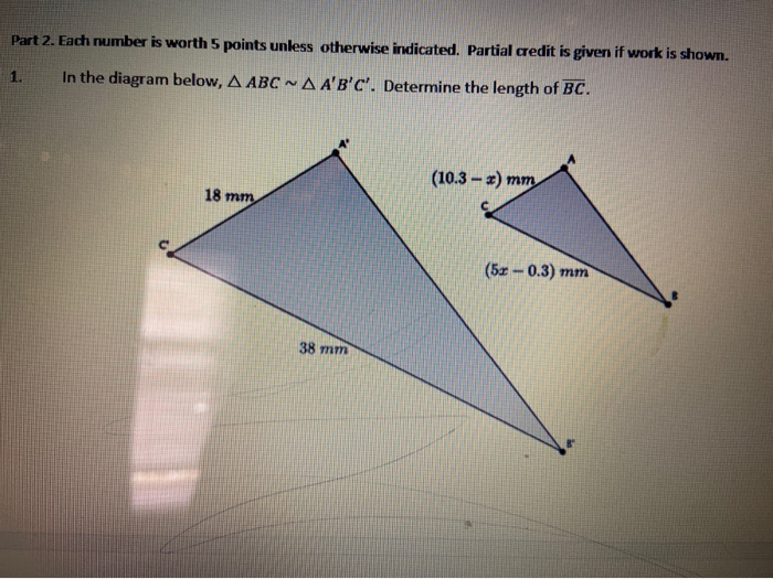 Solved Part 2. Each number is worth 5 points unless | Chegg.com