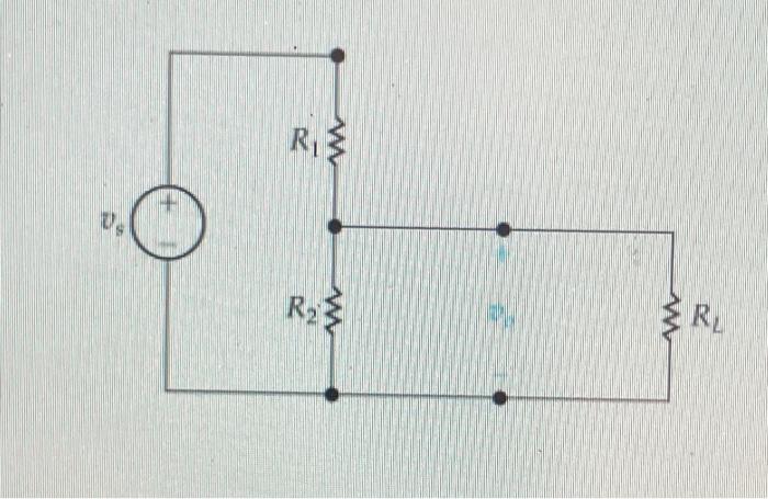 Solved A voltage divider like that in the figure is to be | Chegg.com