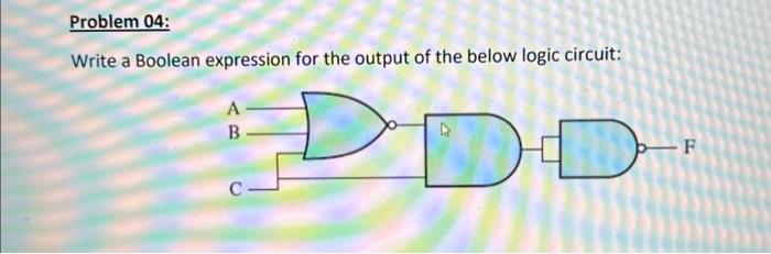 Solved Write a Boolean expression for the output of the | Chegg.com