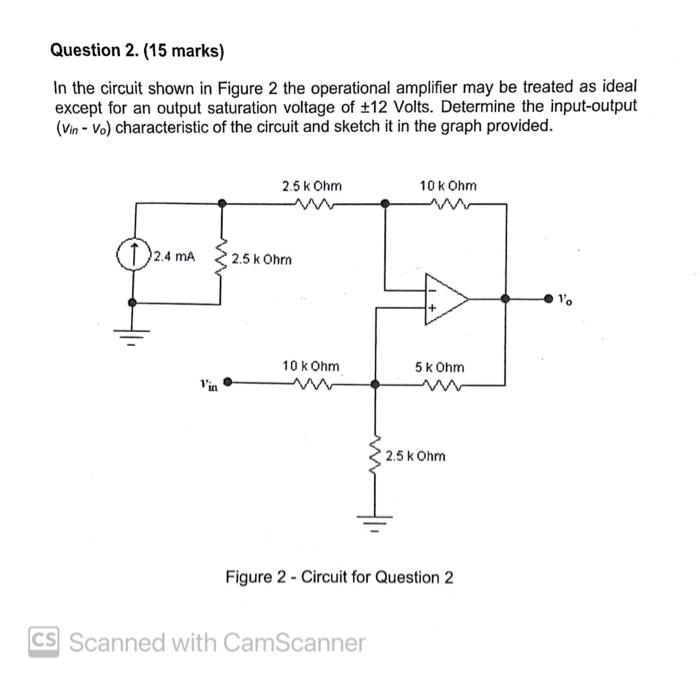 Solved Question 2. (15 marks) In the circuit shown in Figure | Chegg.com
