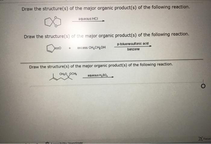 Solved Draw the structure(s) of the major organic product(s) Chegg com