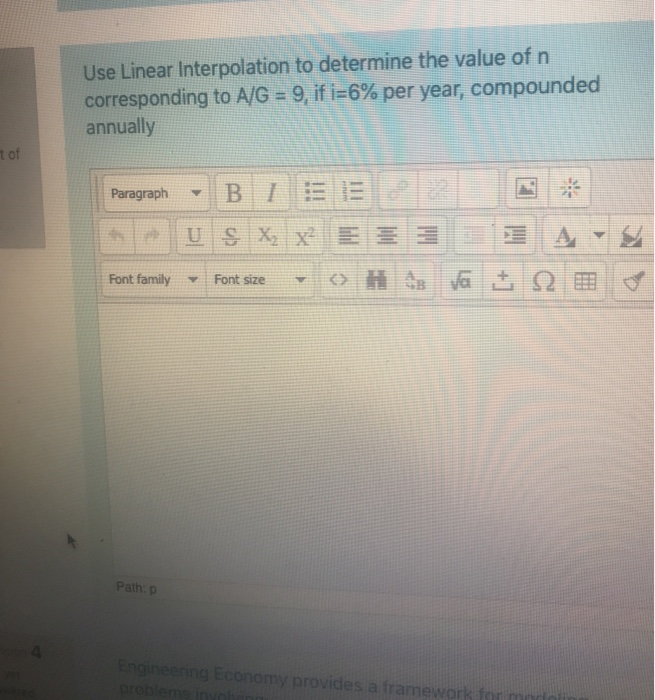 Solved Use Linear Interpolation To Determine The Value Of Chegg Com