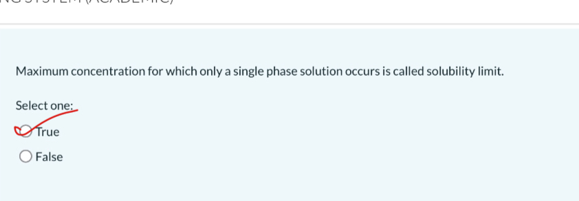 Solved Maximum concentration for which only a single phase | Chegg.com