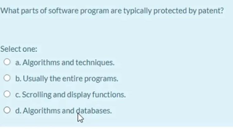 Solved What parts of software program are typically | Chegg.com