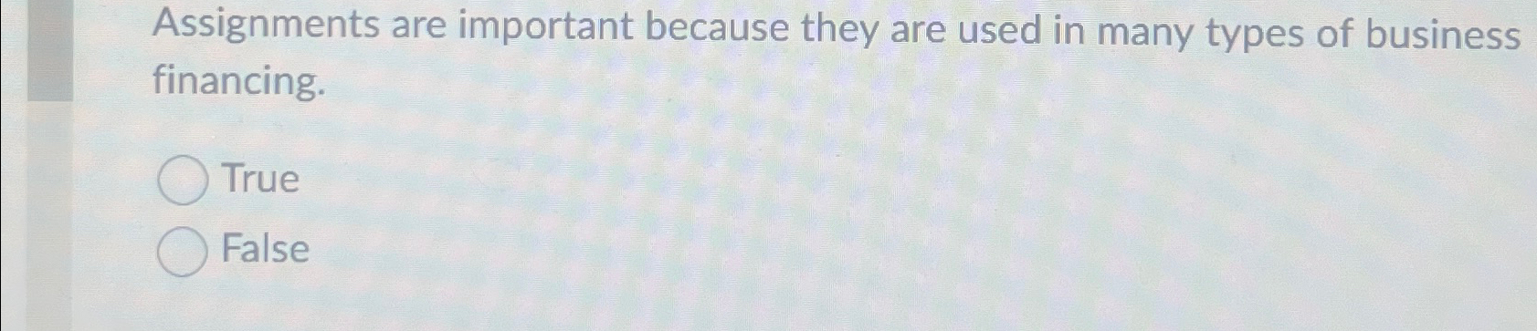 Solved Assignments are important because they are used in | Chegg.com