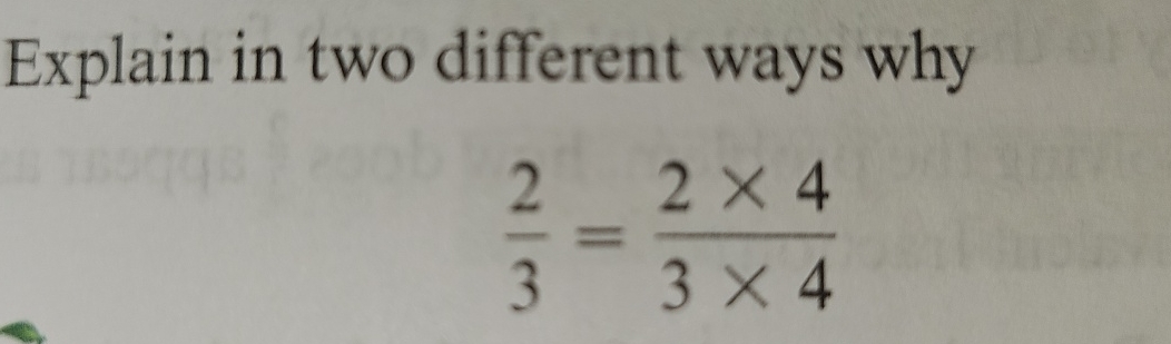Solved Explain in two different ways why23=2×43×4 | Chegg.com