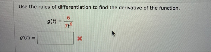 Solved Use the rules of differentiation to find the | Chegg.com