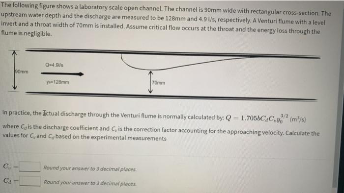 The following figure shows a laboratory scale open | Chegg.com