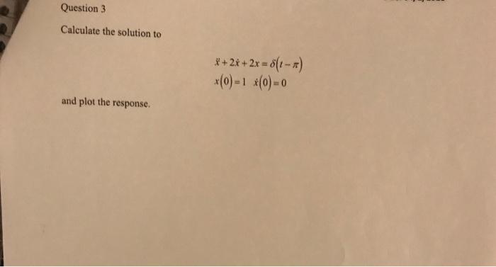 Solved Calculate the solution to | Chegg.com