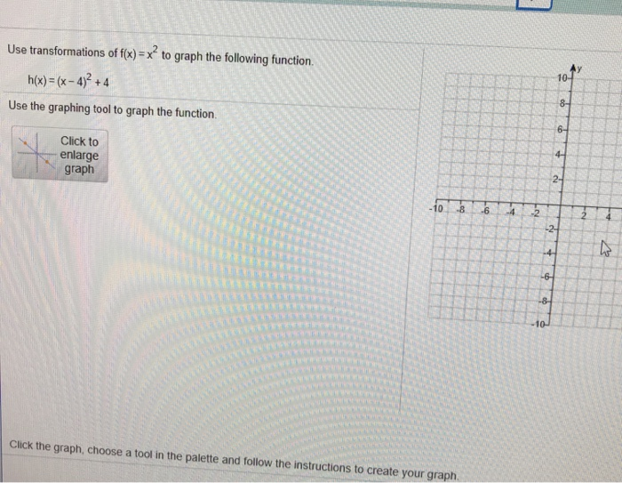 Solved Use transformations of f(x)=x? to graph the following | Chegg.com