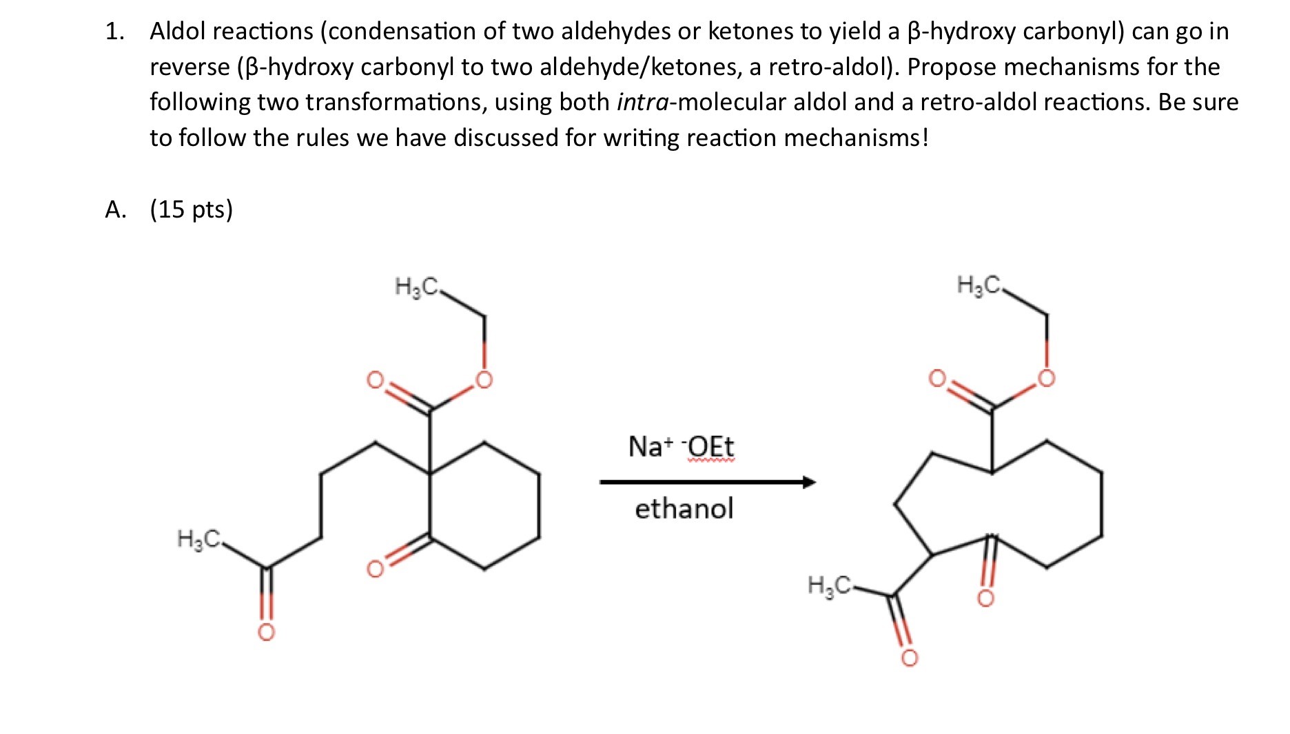Aldol reactions (condensation of two aldehydes or | Chegg.com