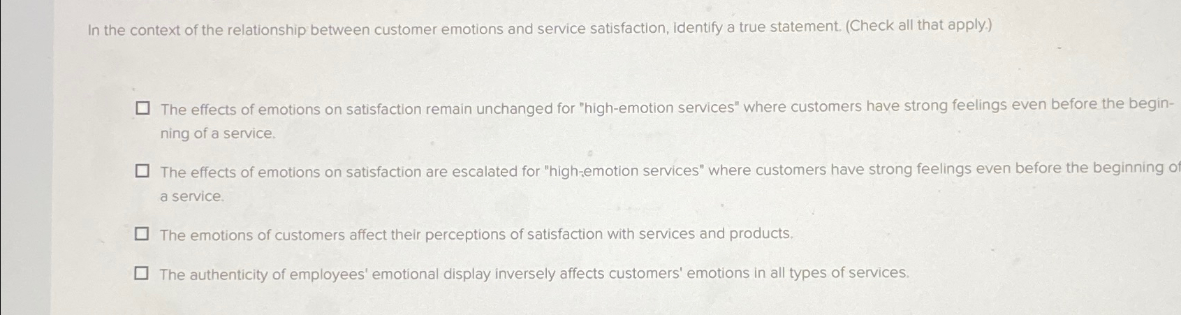 Solved In the context of the relationship between customer | Chegg.com