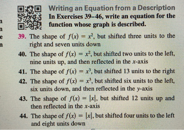 Solved n n e n Writing an Equation from a Description In | Chegg.com