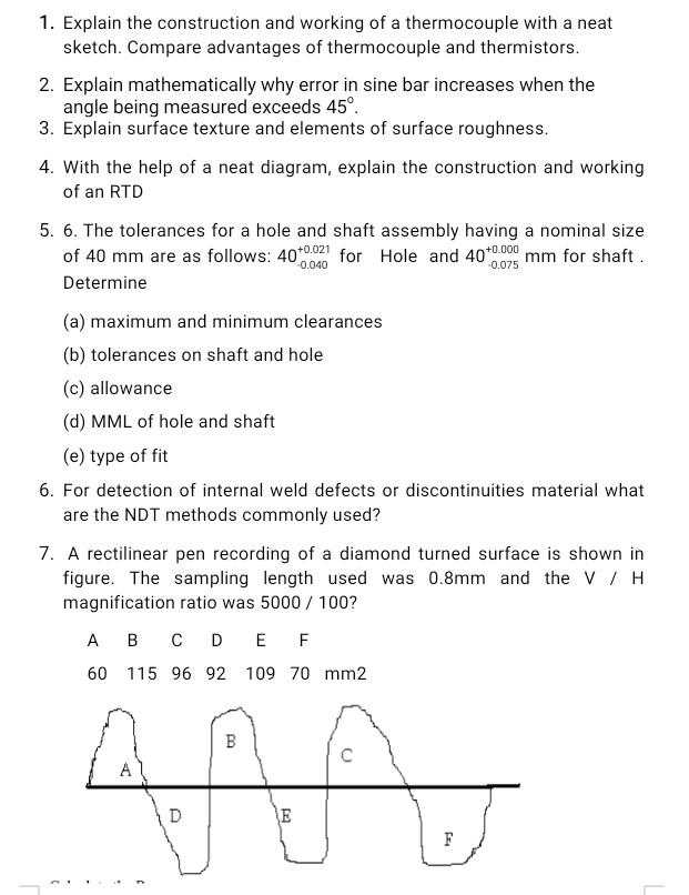 Solved 1. Explain the construction and working of a