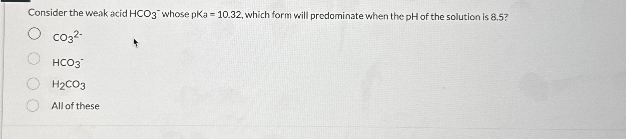 Solved Consider The Weak Acid Hco Whose Pka Which Chegg Com